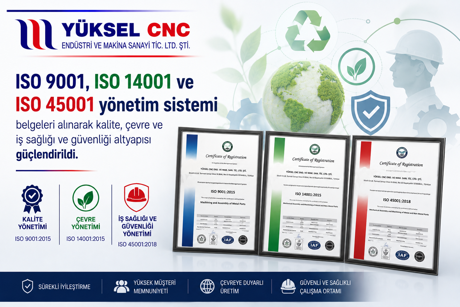 ISO Sertifikasyonları
